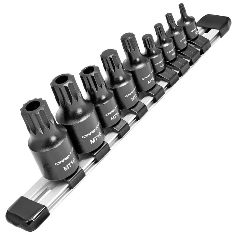 CARBYNE 9-Piece XZN Triple Square Bit Impact Socket Set, 12 Point, 4mm to 18mm | Chrome Molybdenum Steel â€¢ From a Family-Run Tool Company Based in the U.S.A. - Image 1